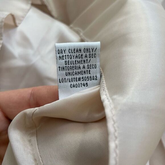 New JS Boutique Beige Pleated Beaded Sleeveless Cocktail Dress Size 10 V Neck - Picture 14 of 14